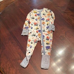 Little Sleepies Gray Footies with Integrated Feet